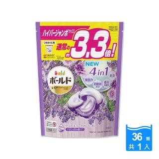 【日本P&G】4D炭酸機能4合1強洗淨2倍消臭柔軟芳香洗衣凝膠囊精球36顆/袋(平輸品)