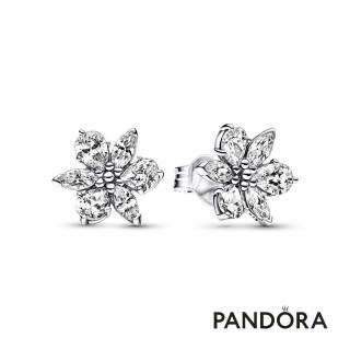 【Pandora 官方直營】璀璨浮游花針式耳環