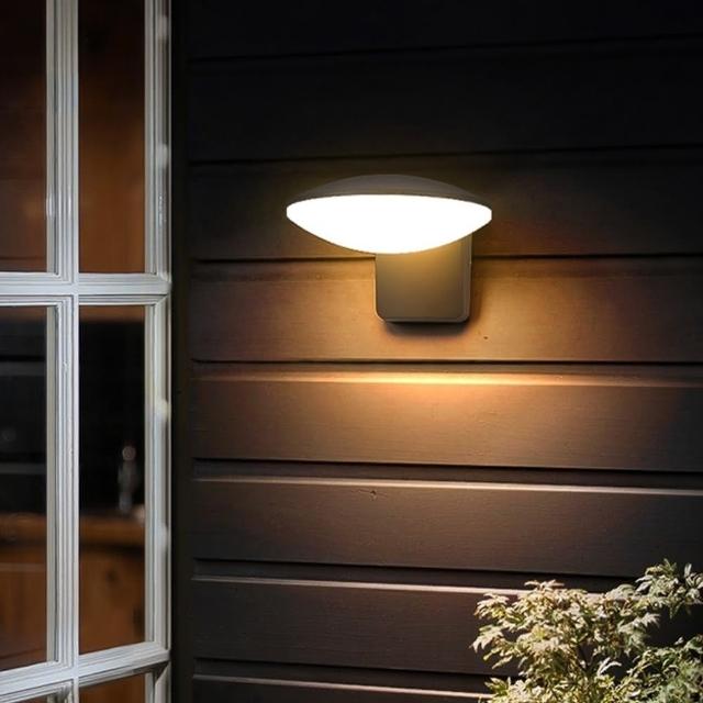 【H&R 安室家】LED戶外壁燈 玄關燈 庭園燈(OD-77B)