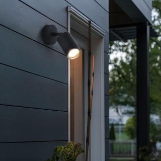 【H&R 安室家】LED戶外壁燈 玄關燈 庭園燈(OD-98B)