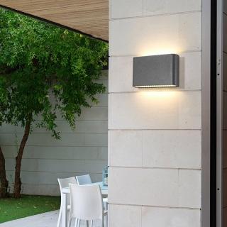 【H&R 安室家】LED戶外壁燈 玄關燈 庭園燈(OD-50B)