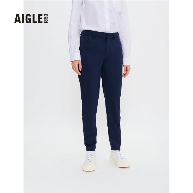 【AIGLE】AG-2P262A057 深藍(女 抗UV快乾彈性九分褲)