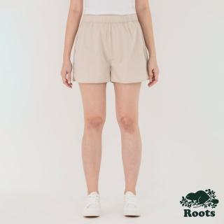 【Roots】Roots女裝- 喚起自然之心系列 有機棉府綢短褲(燕麥色)