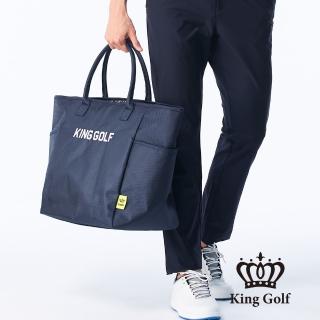 【KING GOLF】速達-實體同步款-尼龍手提高爾夫收納包托特包-大款(深藍)