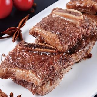 【豪鮮牛肉】美國安格斯頂級凝脂帶骨牛小排9包(200g±10%/包/3-6片/單骨切)