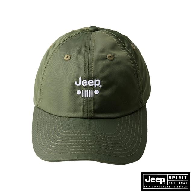 【JEEP】品牌LOGO刺繡棒球帽(綠色)