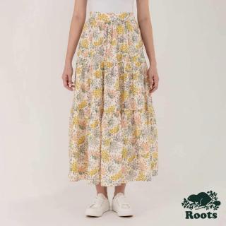 【Roots】Roots女裝- 喚起自然之心系列 碎花有機棉蛋糕裙(白色)
