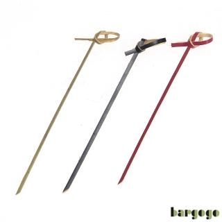【bargogo】造型竹籤-花節串-紅色、黑色、原色(500入)
