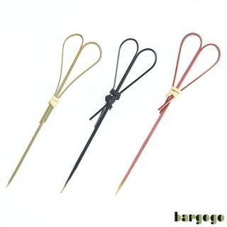 【bargogo】造型竹籤-剪刀串-紅色、黑色、原色(500入)