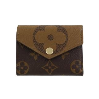 【Louis Vuitton 路易威登】ZOE 經典老花 棕色 掀蓋式短夾 錢包(M80725)