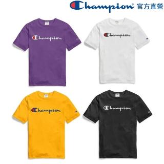 【Champion】官方直營-刺繡LOGO 短袖上衣Tee-男(4色選擇)