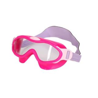 【SPEEDO】BIOFUSE女幼童面罩運動泳鏡-抗UV 防霧 蛙鏡 游泳 桃紅粉白紫(SD80876314646)