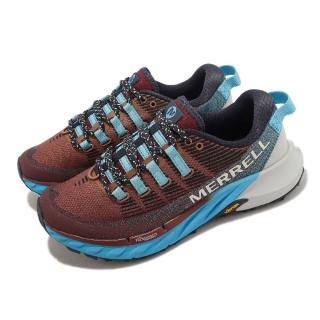 【MERRELL】越野跑鞋 Agility Peak 4 女鞋 棕 藍 運動鞋 Vibram 戶外 郊山(ML067546)