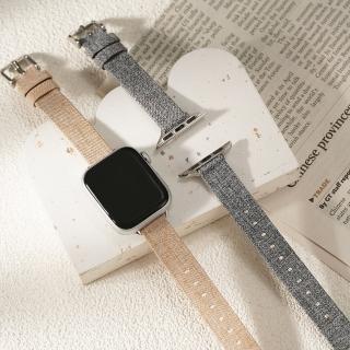 【W.wear】Apple watch-帆布方尾造型(蘋果錶帶/初春色系/帆布蘋果錶帶)