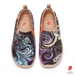 【uin】西班牙原創設計 女鞋 星夜彩繪休閒鞋81012080(彩繪)