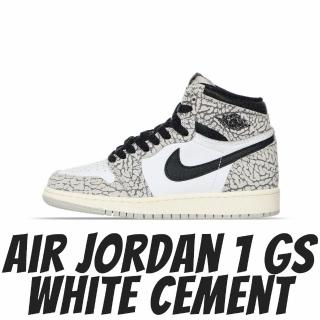 【NIKE 耐吉】休閒鞋 Air Jordan 1 High OG White Cement W 爆裂紋 爆裂灰 女鞋 FD1437-052