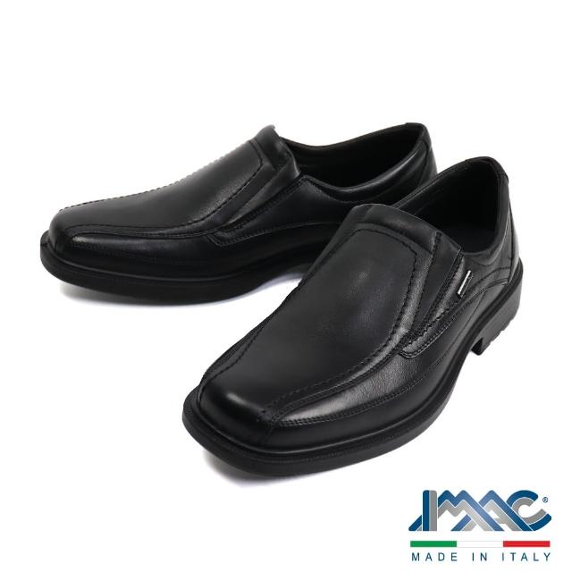 【IMAC】義大利科技輕底真皮休閒鞋 黑色(250008-BL)