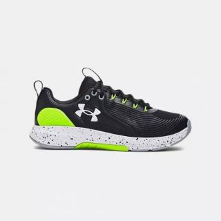 【UNDER ARMOUR】訓練鞋 男鞋 運動鞋 CHARGED COMMIT TR 3 黑綠 3023703-006
