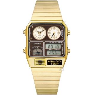 【CITIZEN 星辰】Chronograph 復古計時電子腕錶(JG2103-72X)