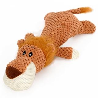【PETA】寵物發聲玩具 解壓互動 磨牙潔齒 啾啾玩具 陪伴 狗玩具 貓玩具 耐啃咬(棕色獅子款)