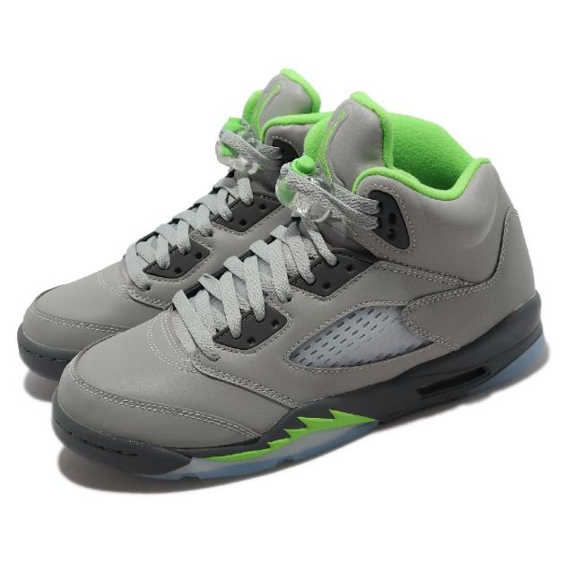 NIKE 耐吉】Air Jordan 5 Retro GS 大童女鞋銀灰綠Green Bean AJ5