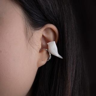 【Olivia Yao Jewellery】銀色候鳥棲息純銀耳扣(身體山島合作款)