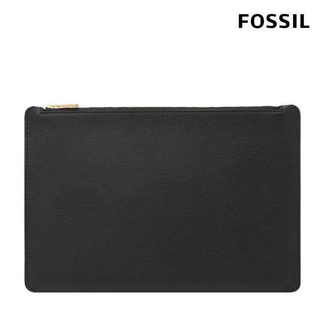 【FOSSIL 官方旗艦館】Gift 真皮收納包-黑色 SLG1583001