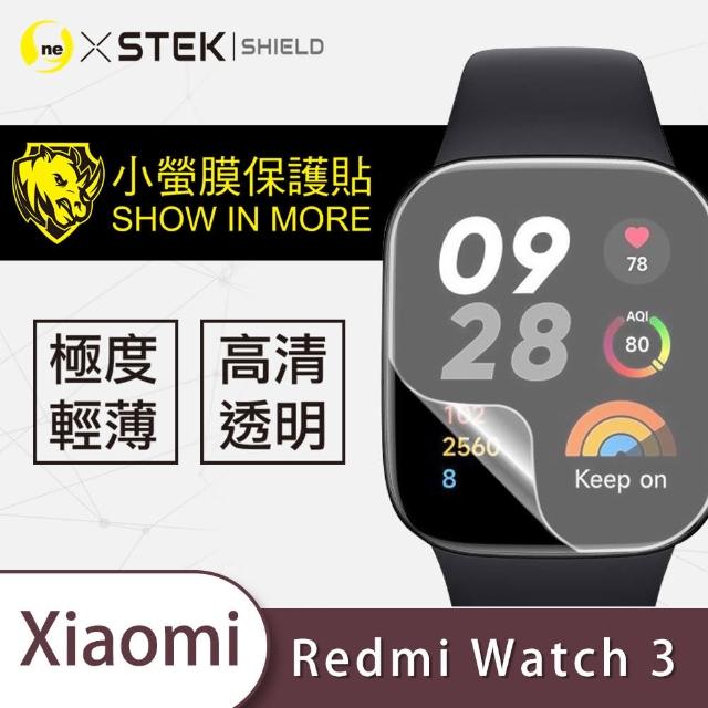 【o-one台灣製-小螢膜】Xiaomi小米redmi Watch 3 螢幕保護貼(2入)