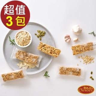 【超比食品】輕纖系列燕麥棒-義式香蒜6支(X3盒)