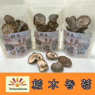 【亞源泉】埔里高山椴木香菇80g-大朵3包(椴木香菇有柄捲彎形)