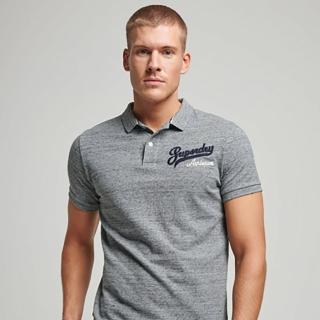 【Superdry】男裝 短袖 POLO衫 VTG SUPERSTATE POLO(灰)