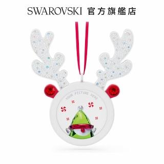 【SWAROVSKI 官方直營】SWAROVSKI 施華洛世奇 Holiday Cheers馴鹿相片掛架 交換禮物