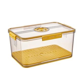 【呈云】計時款 冰箱透明收納大容量保鮮盒(尺寸15.3x17.5x32.5cm)