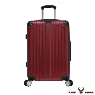 【RAIN DEER】菲爾斯28吋ABS鑽石紋防刮行李箱(酒紅色)
