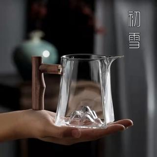 【傳真雅器】初雪玻璃公道杯300ml(茶具 茶道具 公道杯 茶海 分茶器)