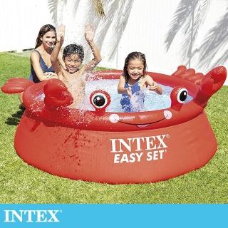 【INTEX】螃蟹簡易裝EASY SET游泳池183x51cm-880L-適用3歲+(880L-26100NP)