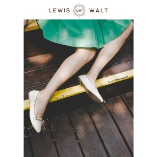 【Lewis Walt】通勤尖頭淺口羊皮芭蕾舞平底單鞋女
