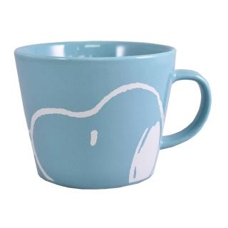 【大西賢製販】SNOOPY史努比 經典陶瓷馬克杯 大臉 淺藍(餐具雜貨)