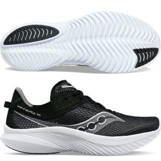 【SAUCONY 索康尼】KINVARA 14 男款 2E 寬楦 路跑鞋(S20824-05 黑白 競速 訓練 慢跑鞋)