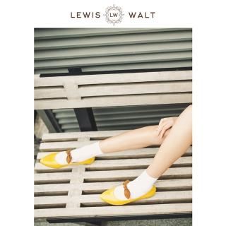 【Lewis Walt】西班牙鏡面羊皮蝴蝶結尖頭平底鞋