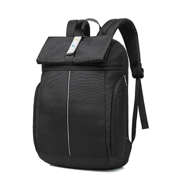 【CoolBell】雙肩旅行休閒防水書包電腦包(黑色)