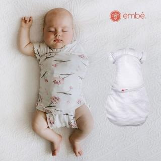 【embe】二合一小蜜蜂舒眠包巾-第二階段(嬰兒舒眠包巾 新生兒包巾 防踢被)