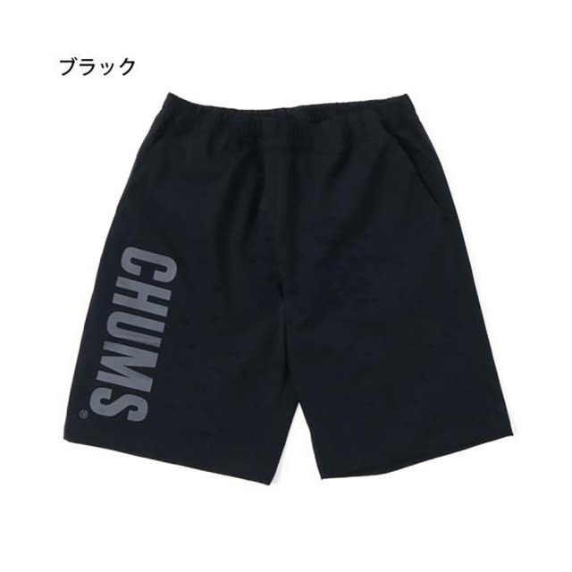 【CHUMS】CHUMS 休閒 Airtrail Stretch CHUMS Shorts短褲 黑色(CH031256K001)