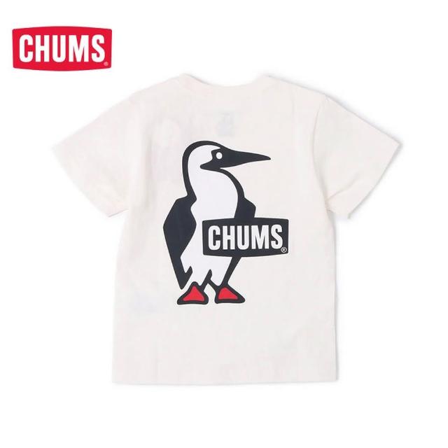 【CHUMS】CHUMS 童裝 休閒 Kids Booby Logo T-Shirt短袖上衣 白色(CH211282W001)