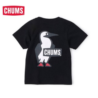 【CHUMS】CHUMS 童裝 休閒 Kids Booby Logo T-Shirt短袖上衣 黑色(CH211282K001)