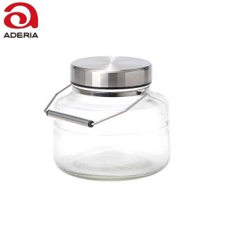 【ADERIA】日本製金屬蓋梅酒罐 2L(玻璃罐 梅酒罐 梅酒瓶 儲物罐)