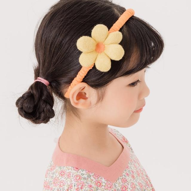 【OB 嚴選】針織花朵褶皺造型兒童髮箍 《QZ0002》