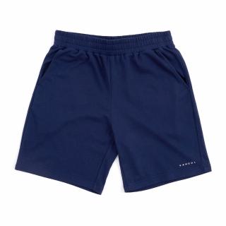 【KANGOL】短褲 深藍 後口袋大LOGO 休閒 棉短褲 男(6325150380)
