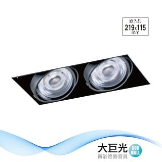 【大巨光】LED 15Wx2 崁燈-組合式-LED 崁孔21.9*11.5cm(LW-11-5229)