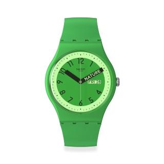 【SWATCH】New Gent 原創系列手錶 PROUDLY GREEN 男錶 女錶 瑞士錶 錶(41mm)